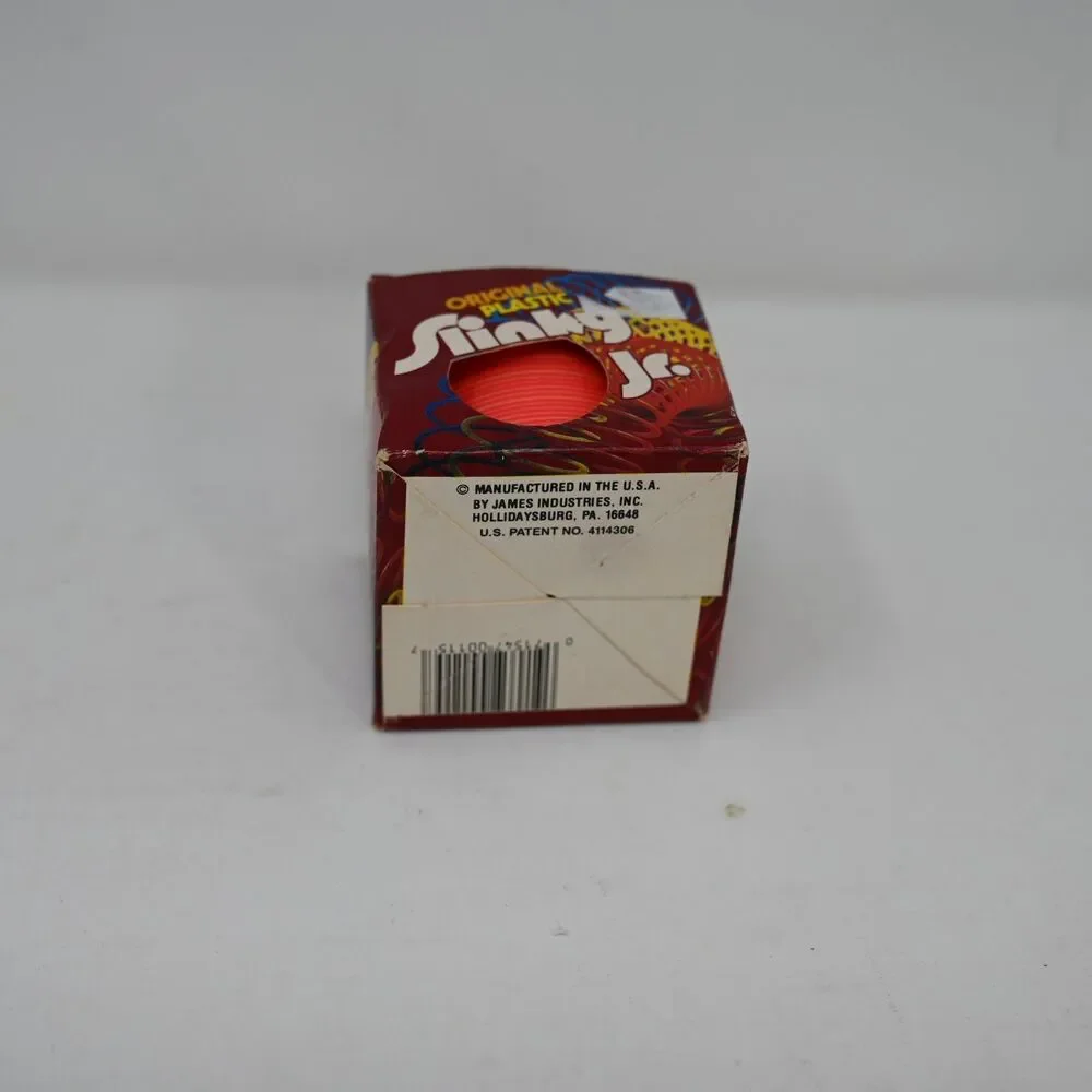 Original Plastic Slinky Jr Red Classic Toy Made in USA New w Box